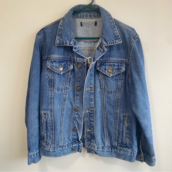 Forever 21 Blue Jean Jacket with Tiger Embroidery - Picture 2 of 2